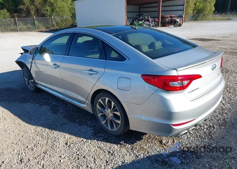 2015 Hyundai Sonata Limited 2.0T from USA, damaged, VIN 5NPE34AB0FH141196